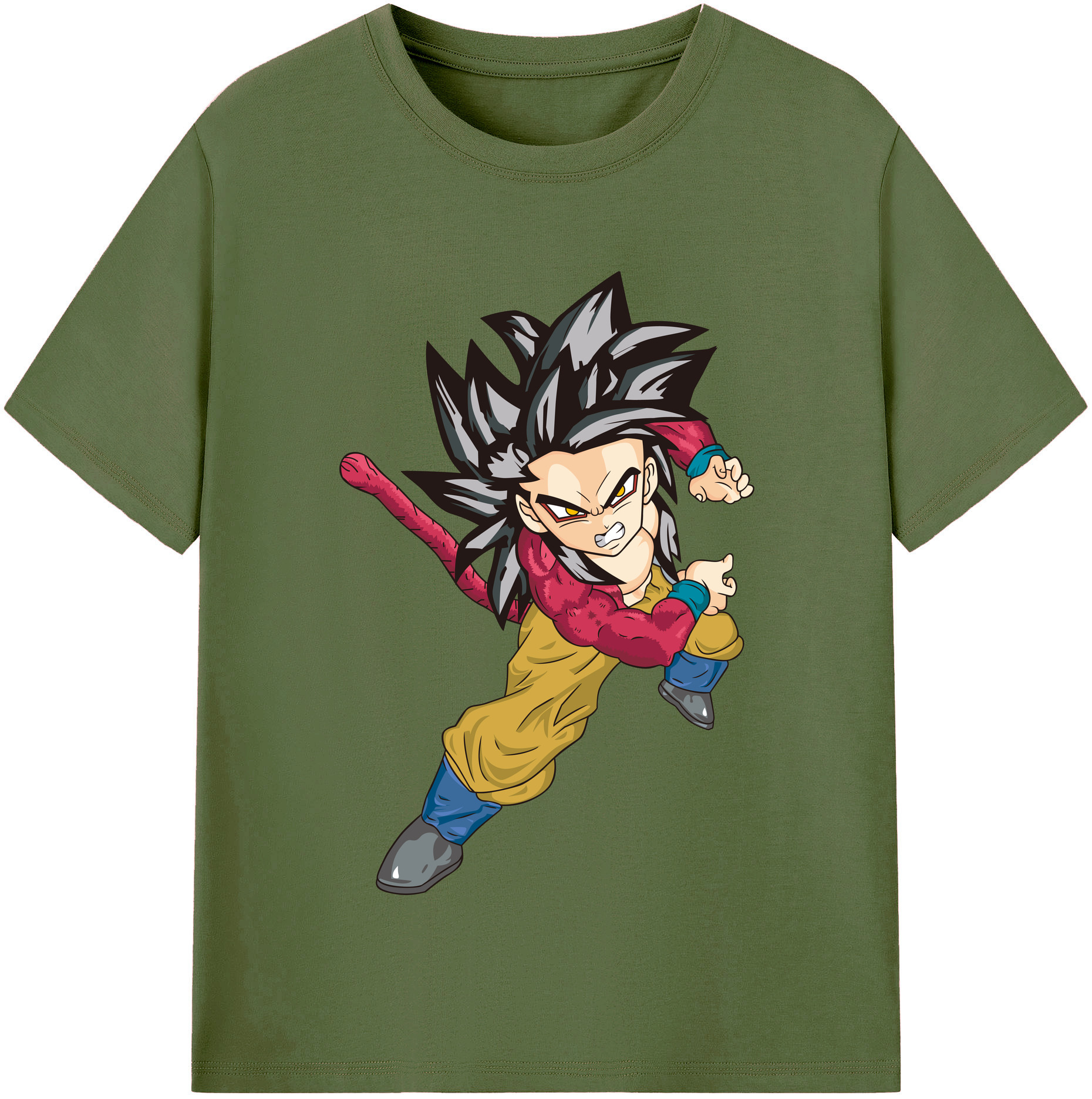 （画像用） ドラゴンボール 孫悟空（そん ごくう）Son Goku カカロット DRAGON BALL Kakarotto 綿100％半袖Tシャツ（フロントプリント）